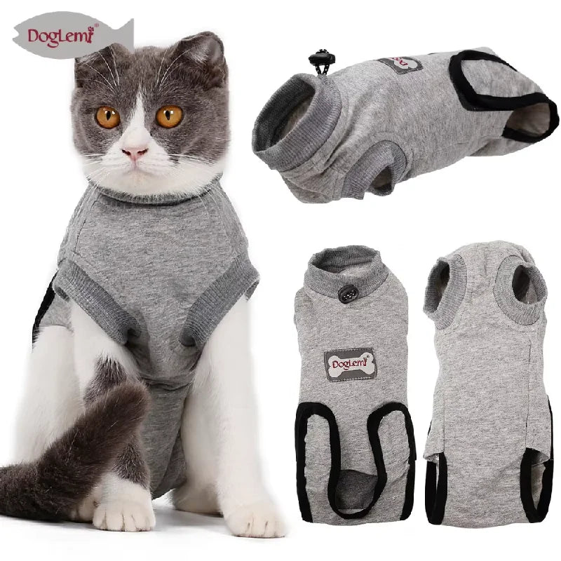 Cat Anti-licking Sterilization Clothes Cat Neutering Surgery Recovery Suit Cat Weaning Breathable Puppy Anti-scratch Body Vest