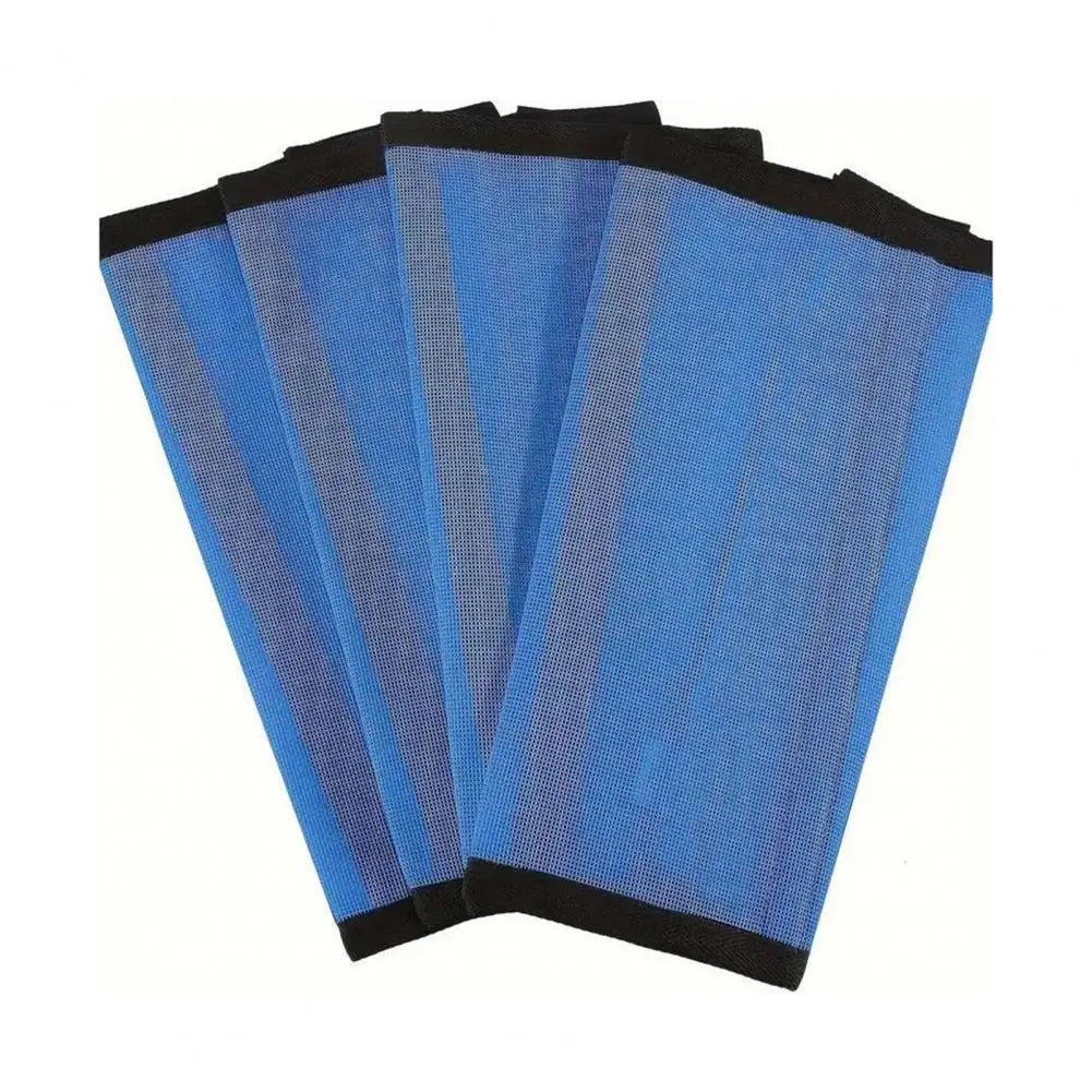 Lot de 4 guêtres anti-mouches pour chevaux, leggings respirants en maille, fournitures pour chevaux pour réduire les dommages causés par les sabots et la fatigue des jambes.