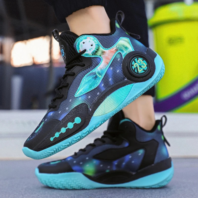 Professional basketball shoes men new junior high school students youth breathable sports shoes anti-slip wear
