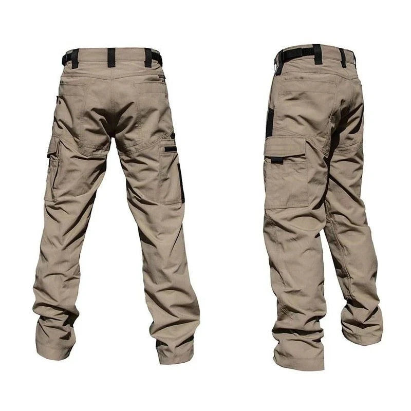 Pantalones de trabajo resistentes al desgaste para hombre, multibolsillos, cargo rectos, pantalones tácticos para correr al aire libre, pantalones casuales de primavera y otoño