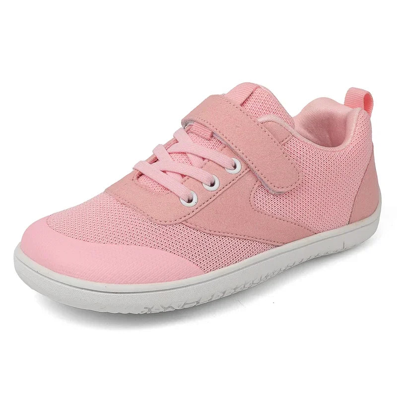 Zapatillas descalzas anchas para niños, zapatillas minimalistas ligeras antideslizantes para niños y niñas, zapatillas planas para caminar