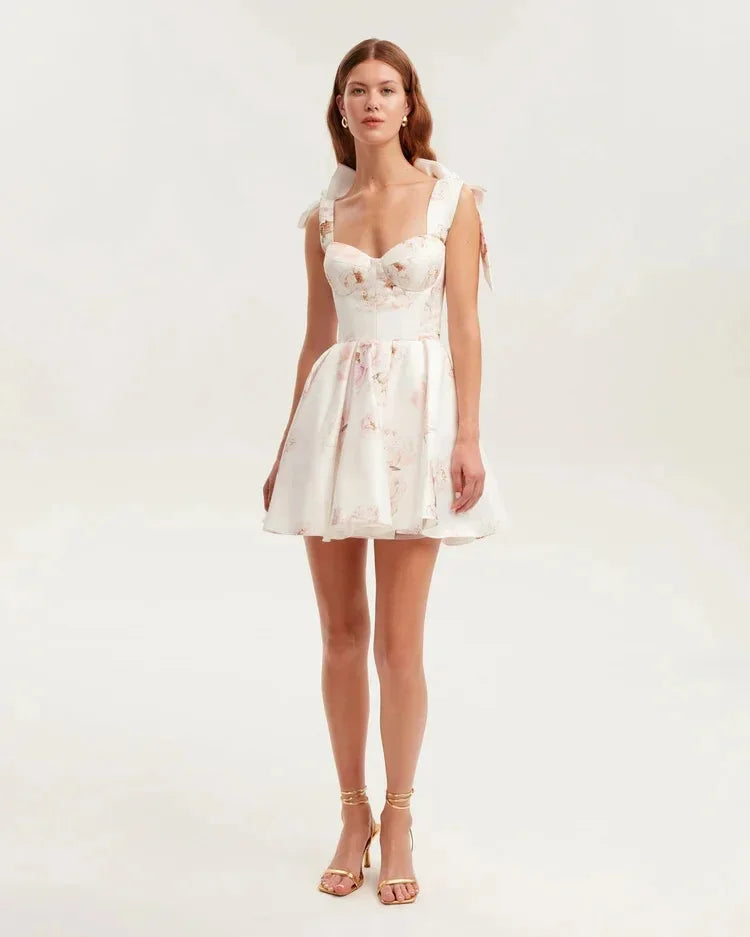 Nuevo vestido de noche elegante de moda femenina transfronteriza sin hombros, estilo europeo, sin mangas, corto