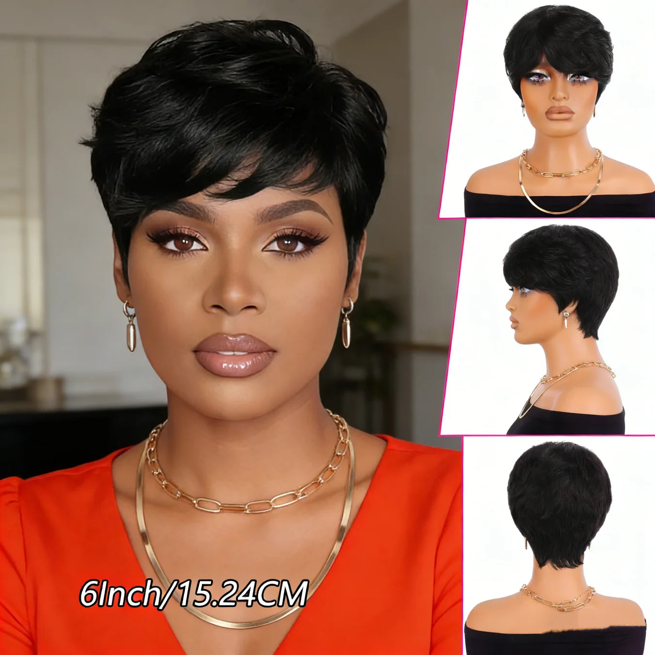 Afro Kinky Pixie Wig