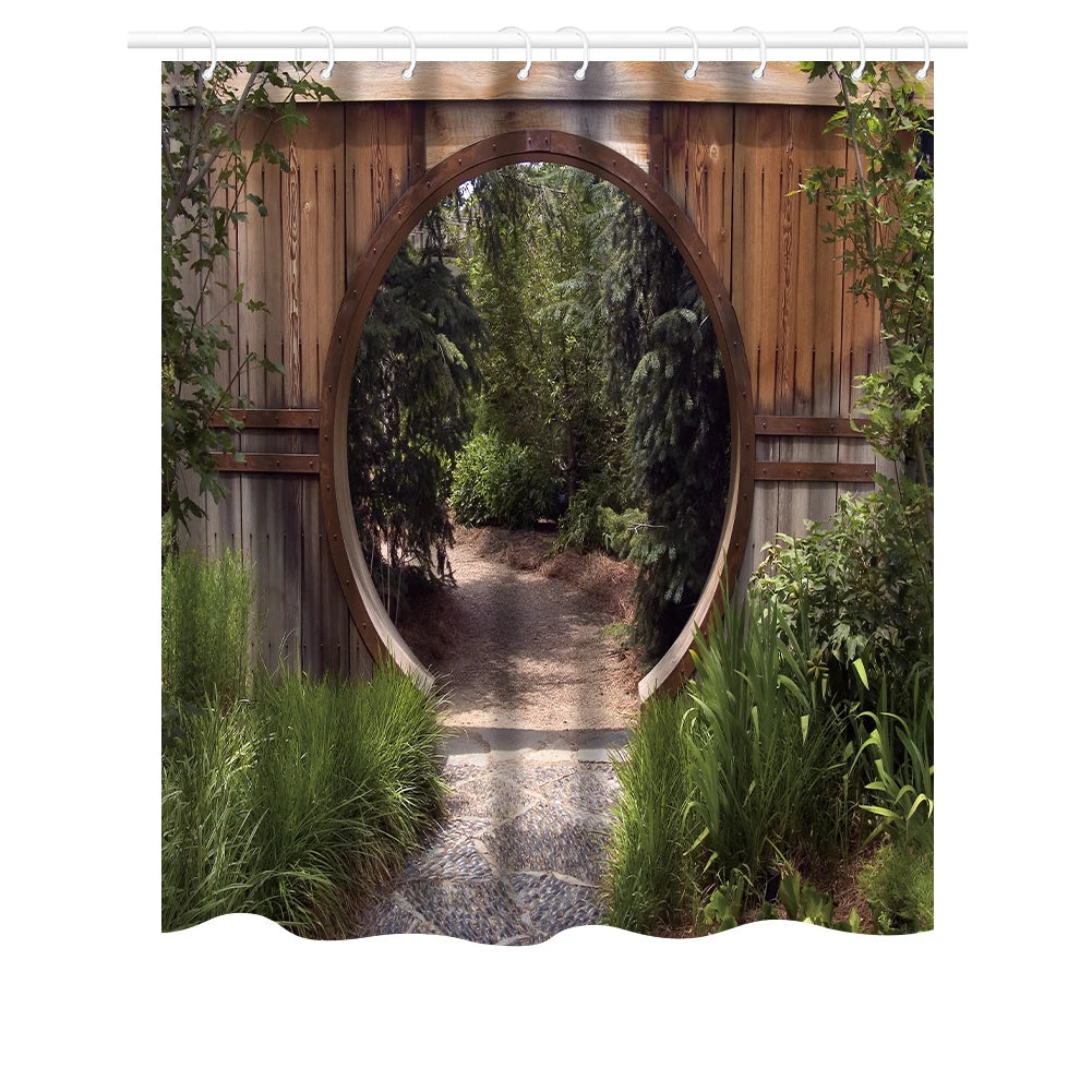 180-230cm Shower Curtains Waterproof Heavy Duty Thick Fabric Bath Curtain for Hotel Bathroom Bathtub Solid White Private Cover