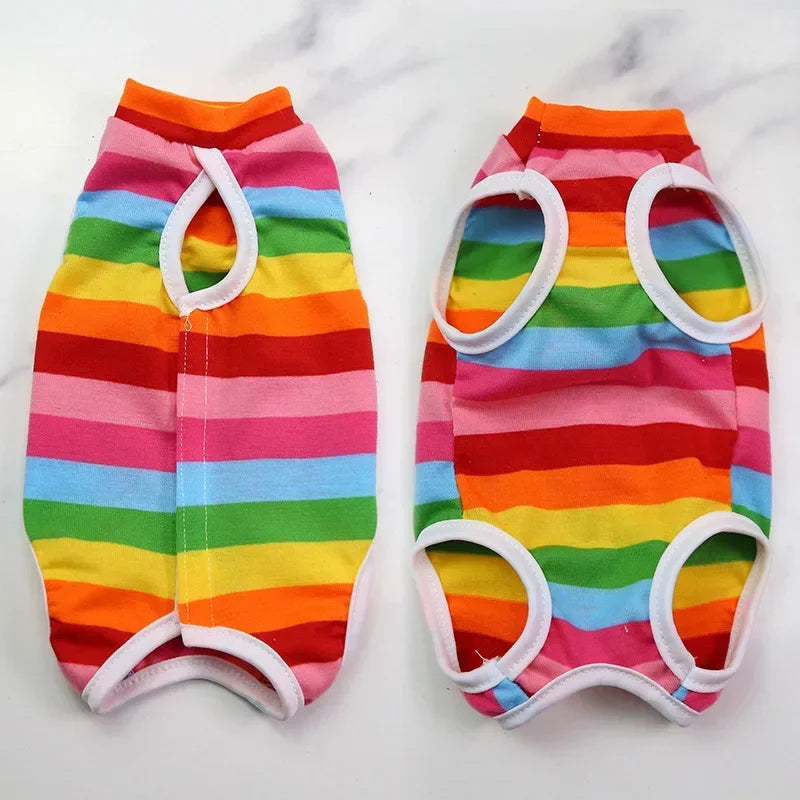 Vêtements de sevrage et de stérilisation pour chats de compagnie, gilet anti-léchage pour petits chiens et chatons, vêtements de récupération après chirurgie féline pour plaies ou maladies cutanées