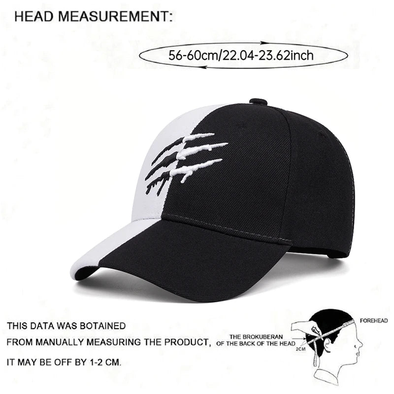 Gorra con huella de garra