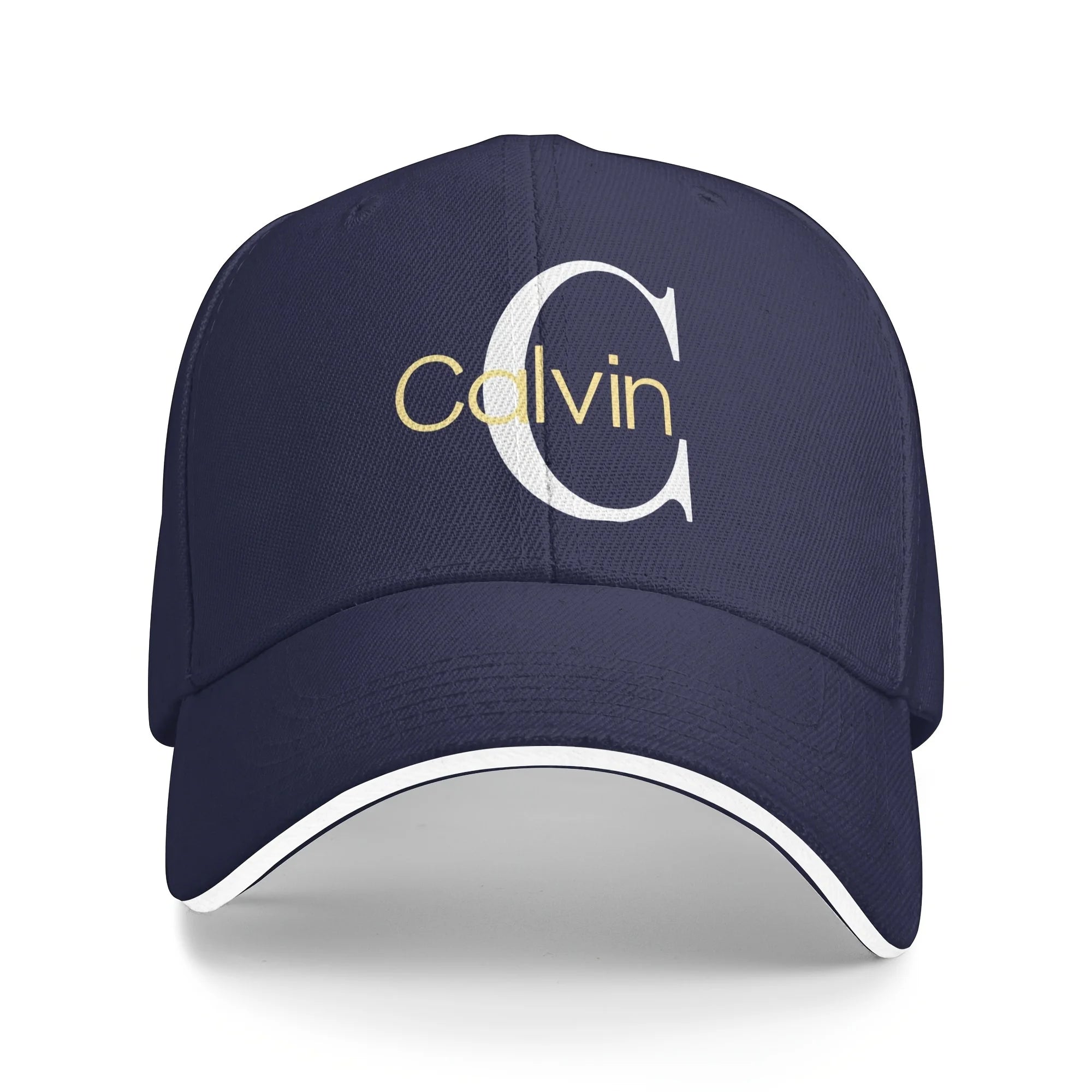 Gorra de béisbol con letras Calvin – Ajustable, transpirable y elegante para hombres y mujeres