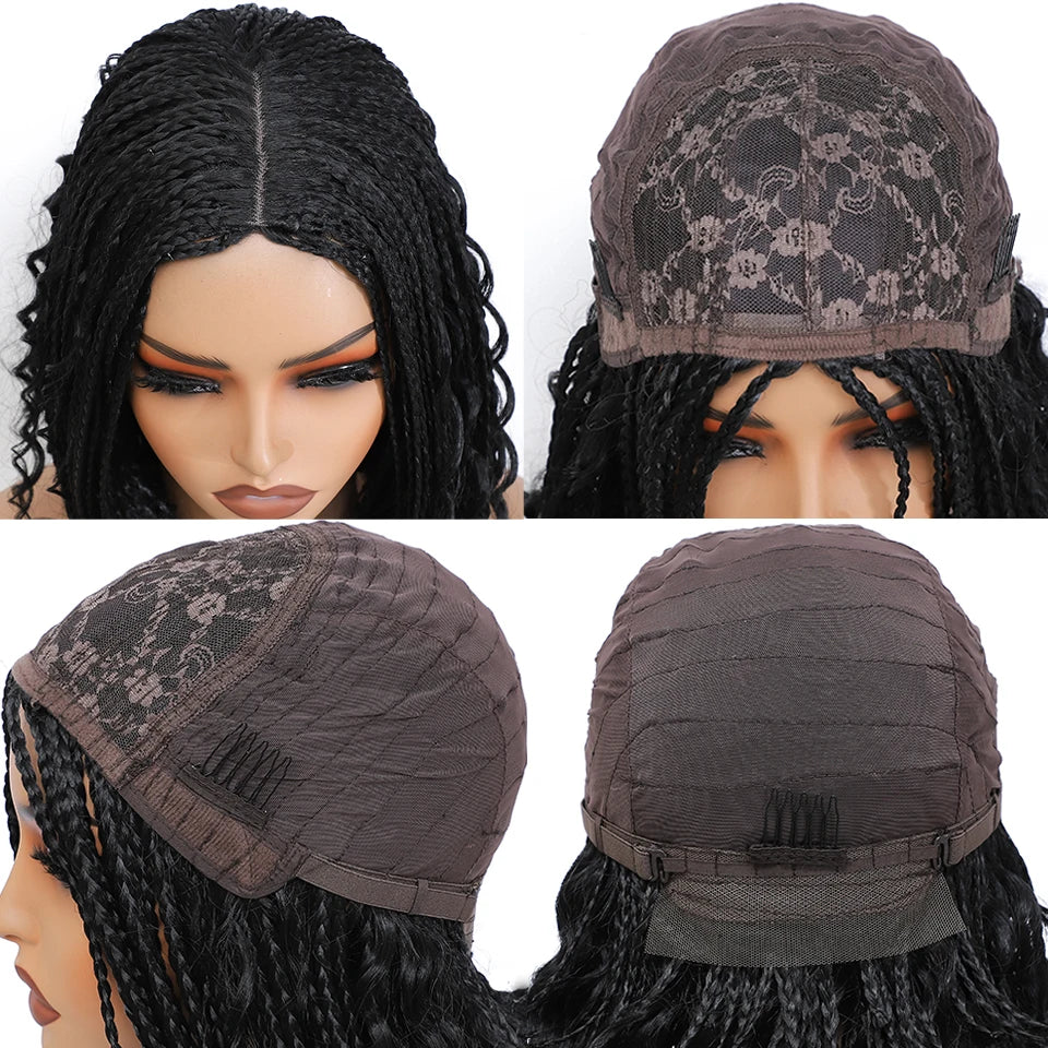 Pelucas de trenzas de caja estilo Bob para mujeres negras, de 12 pulgadas, pelucas de pelo sintético trenzado a ganchillo en oferta, liquidación, peluca corta negra