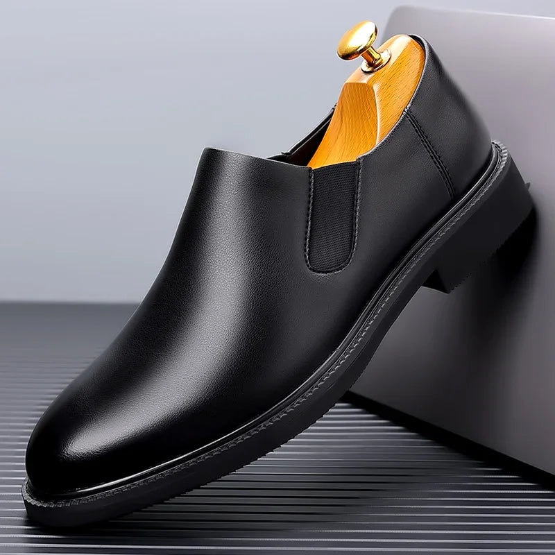 Zapatos formales italianos para hombre, zapatos de vestir de negocios de cuero para boda, zapatos Oxford para hombre, zapatos de oficina Scarpe Uomo Eleganti