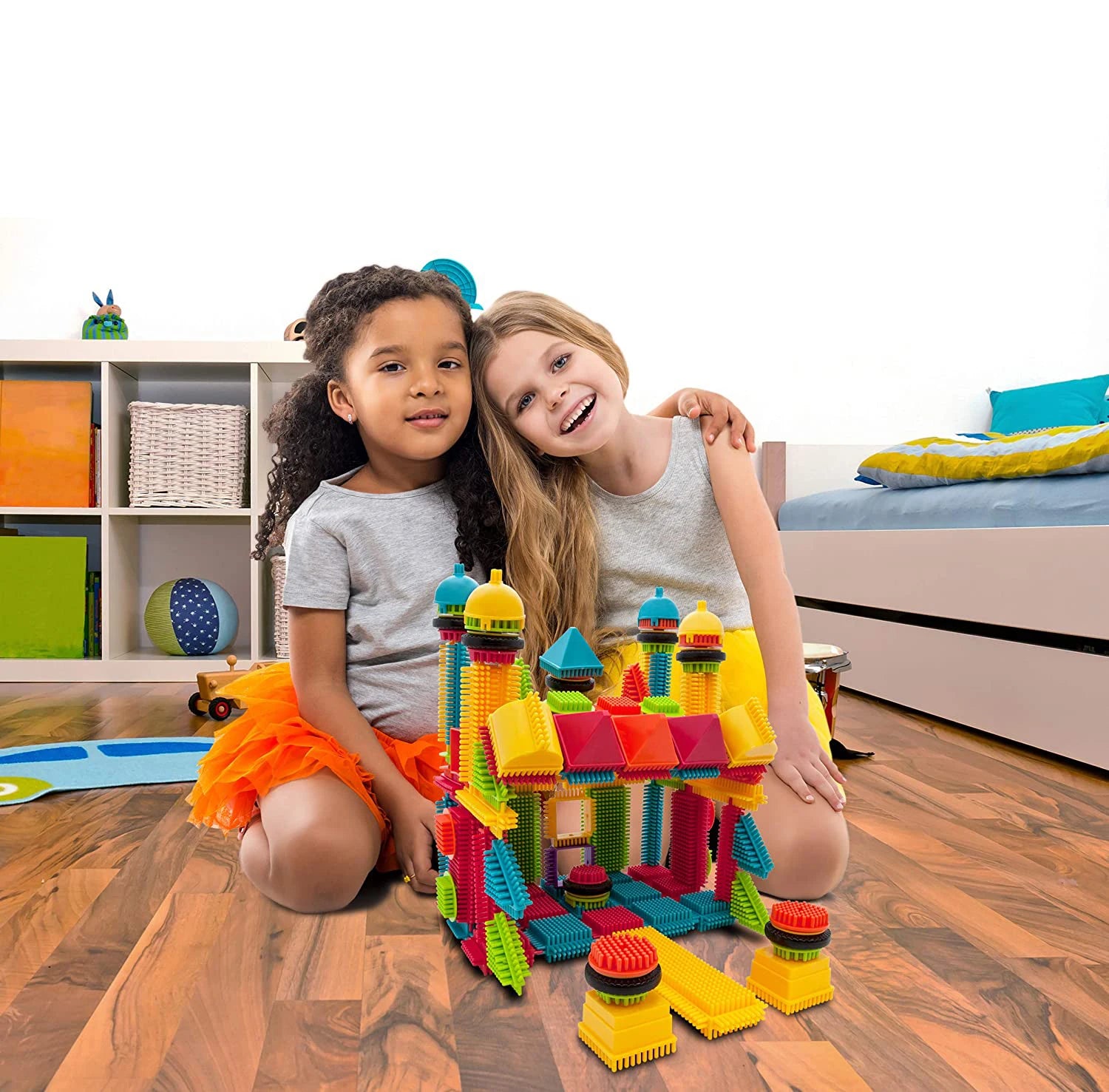 Juguetes de construcción de bloques DIY, ladrillos de modelado educativos para niños, montaje interactivo entre padres e hijos para infantes