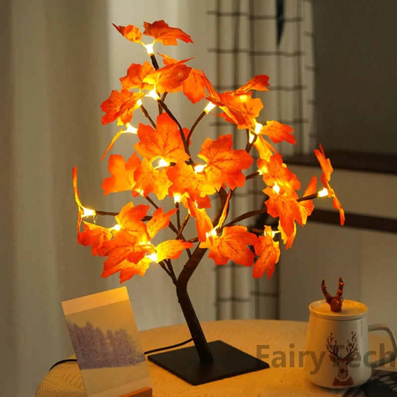 LED-rosenblomstbordlampe USB-juletrelys nattlys hjem fest bryllup soverom dekorasjon morsdagsgave