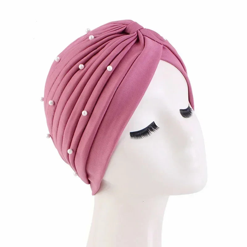 Sombrero turbante indio nuevo con nudo y lazo para mujer, hijab musulmán, pañuelo africano para la cabeza, gorro, gorro para pérdida de cabello, gorro de quimioterapia, pañuelos para la cabeza