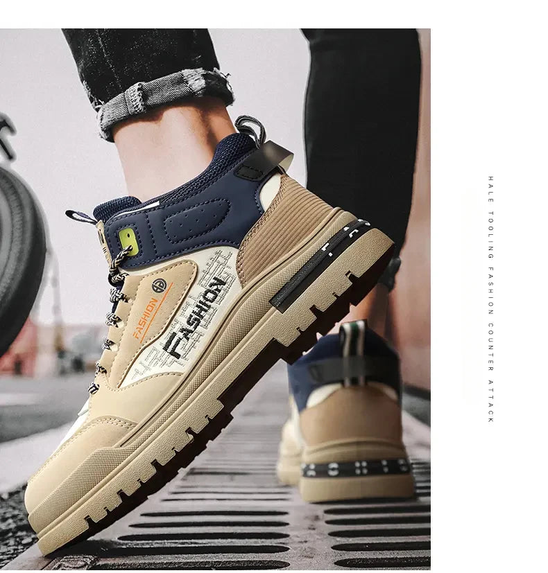 Zapatillas Casual Vulcanizadas para Hombre – Zapatos de Suela Blanda para Caminar y Exteriores