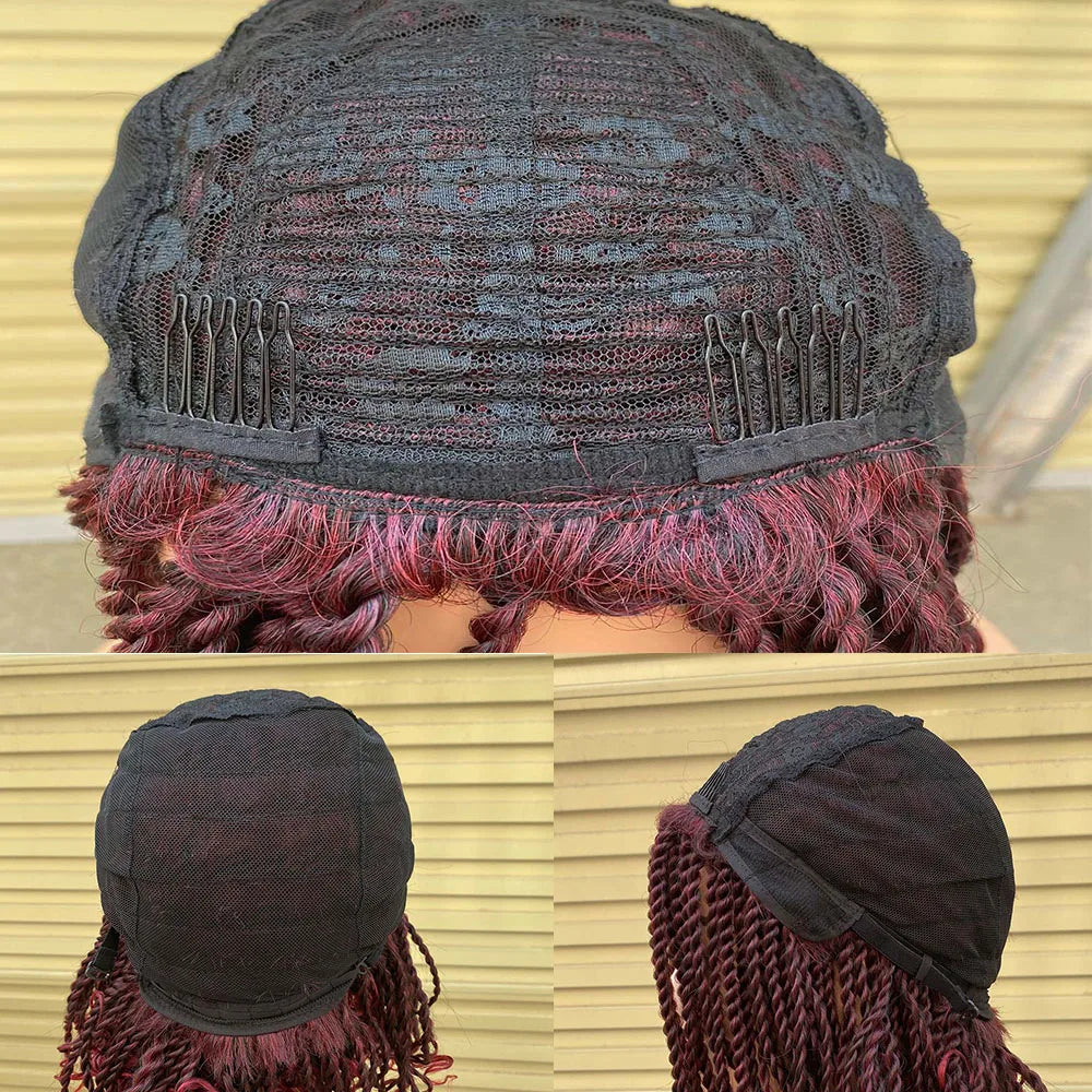 Peluca Bob Trenzada Ombré