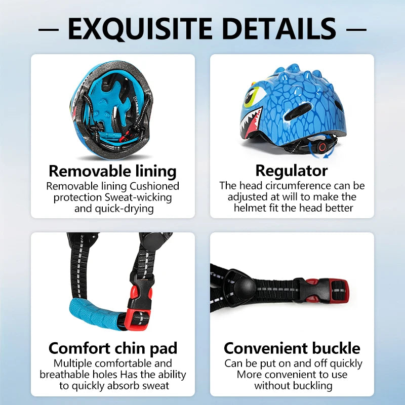 Casco de bicicleta para niños, protección de seguridad deportiva infantil para ciclismo, bicicleta de equilibrio, patinaje, casco protector para la cabeza de niños y niñas