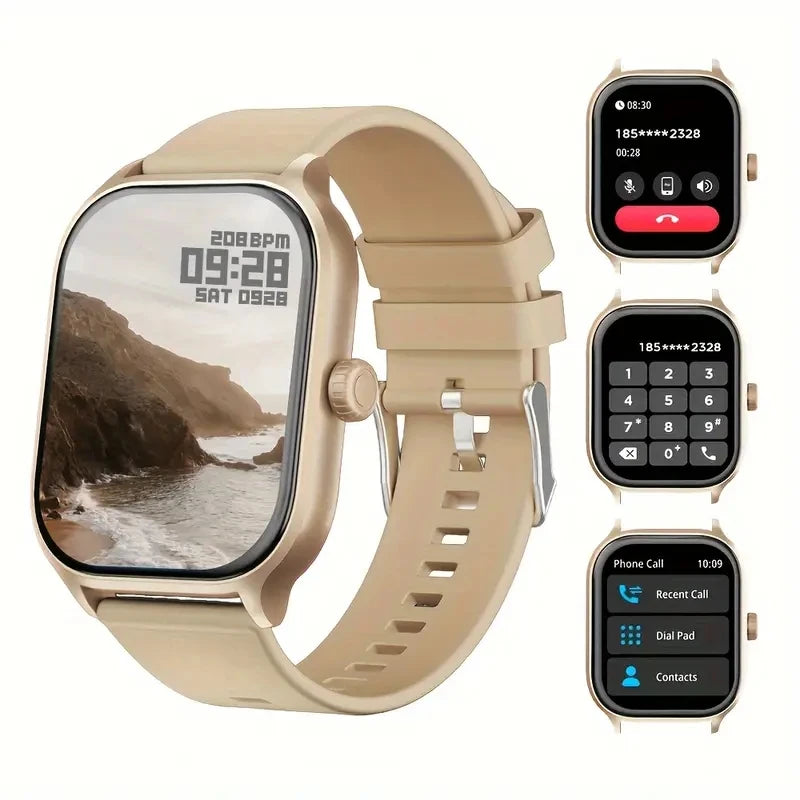 Smartklokke, trådløs anrop/oppringing, multisportmodus, anropspåminnelse og avvisning, SMS-påminnelse, for iPhone/Andriod