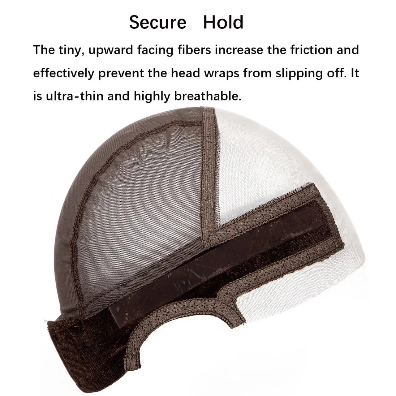 Gorro de sujeción para pelucas Lace Wig Grip, banda de sujeción para pelucas de encaje frontal para mantener las pelucas en su sitio, gorro de peluca ajustable con banda de sujeción antideslizante