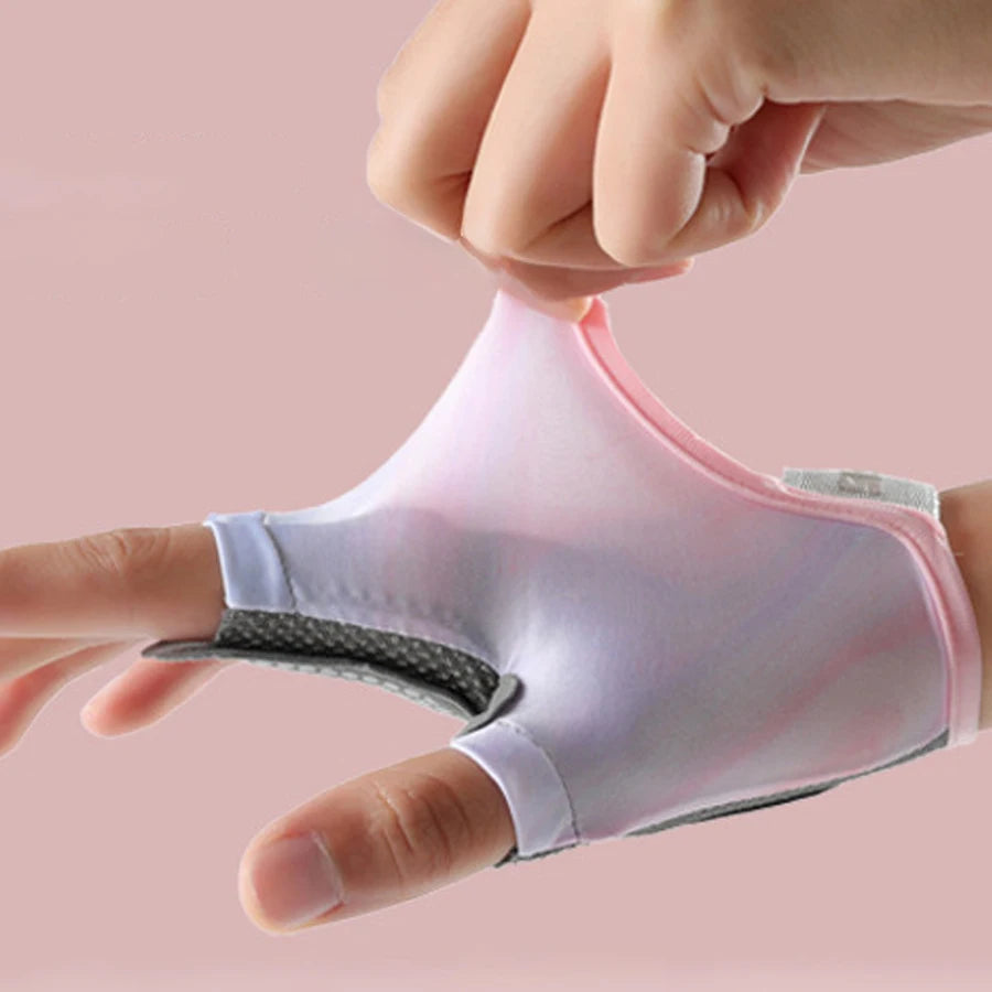 Guantes deportivos y de fitness, unisex, de medio dedo, transpirables, para entrenamiento con pesas rusas, correas de bicicleta, protectores de muñeca, mancuernas de hierro
