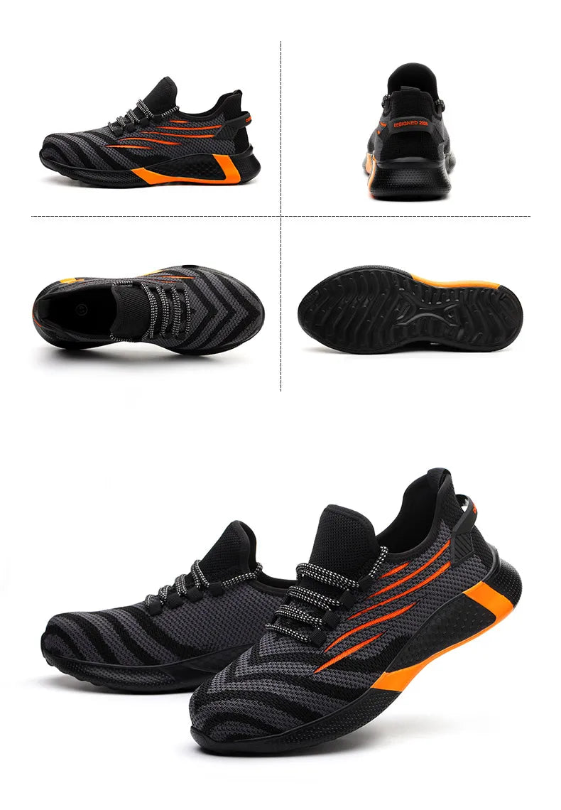 Zapatos de seguridad para hombre, calzado de trabajo antipinchazos, zapatillas de trabajo para hombre, zapatos de trabajo indestructibles, botas para hombre, calzado ligero para hombre, botas de seguridad