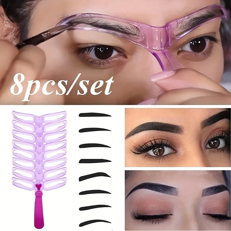 3D Eyebrow Stencil Set (8pcs)