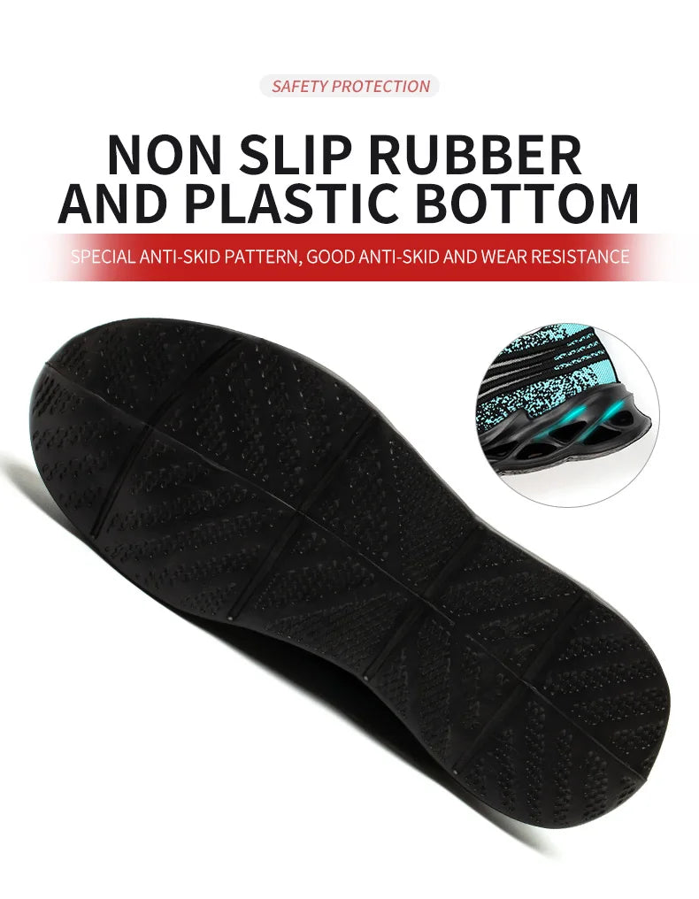 Zapatos de seguridad con puntera de acero – Antigolpes, Antipinchazos, Transpirables