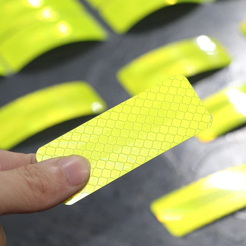 10~60 stk. sykkelrefleksklistremerker sikker 30x80 mm varselstripe bil motorsykkel nattsikkerhetsmerke sykkelfelgrammerefleks