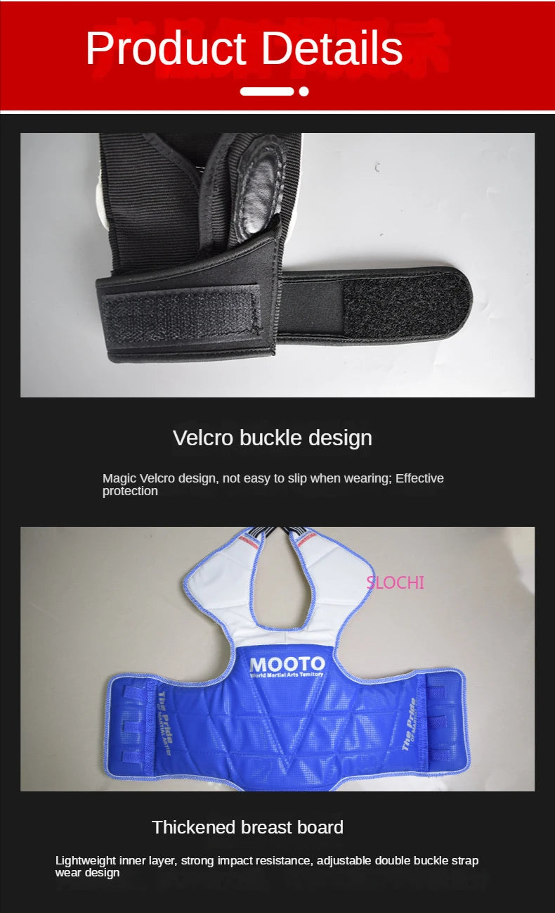 Équipement de protection pour enfants, boxe, taekwondo, équipement de combat réel, ensemble complet, épais, compétition, arts martiaux, combat, protection