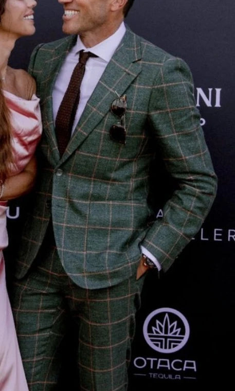 Trajes para hombre ajustados de 3 piezas, chaqueta, chaleco con pantalón, esmoquin para boda