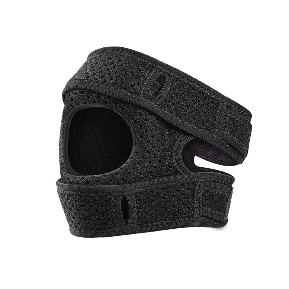 Soporte para equipo deportivo Rodilleras transpirables ajustables con correa rotuliana que mejoran la estabilidad de las articulaciones Cómodo soporte de rodilla para deportes al aire libre