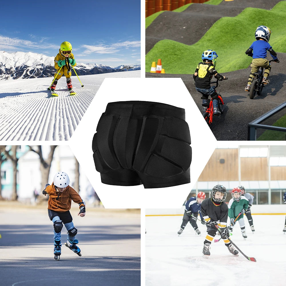 Protections pour enfants pour patins à roulettes, accessoires de protection 3D pour les fesses et le coccyx, coussinets de protection pour les hanches des enfants
