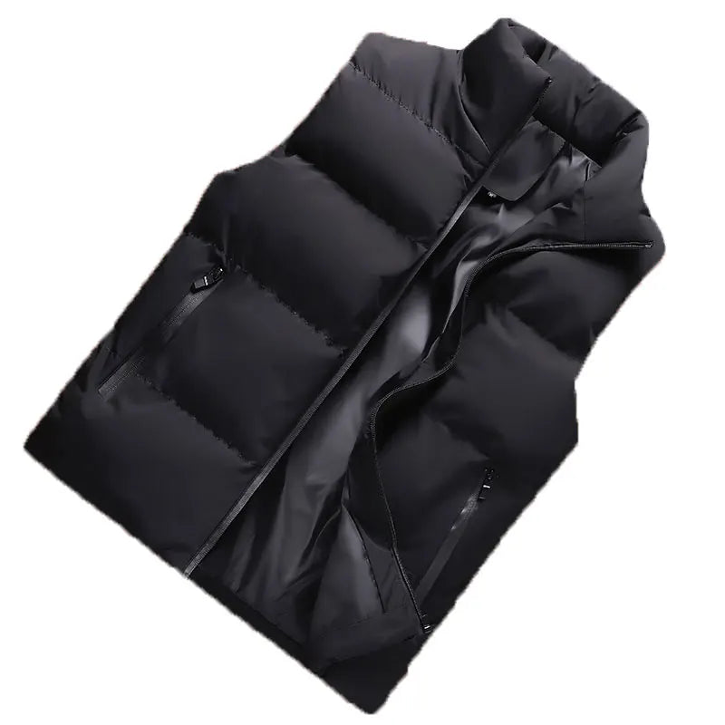 Chaleco de hombre cortavientos, chaqueta sin mangas para hombre, chaqueta de invierno, abrigo casual, chaleco de hombre de algodón grueso y cálido