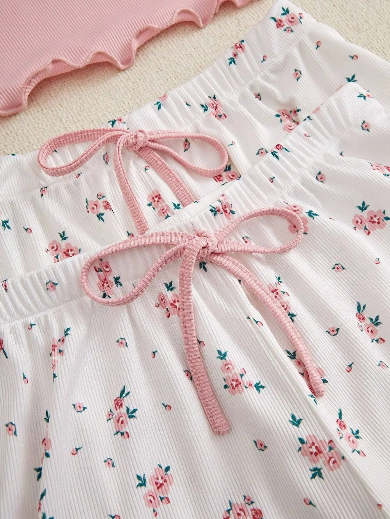 Conjuntos de Pijama para Mujer, Tres Piezas, Top de Tirantes, Estampado, Pantalones Cortos, Pantalones Largos, Trajes Casuales, Ropa de Noche, Ropa de Dormir Dulce para Mujer, Verano