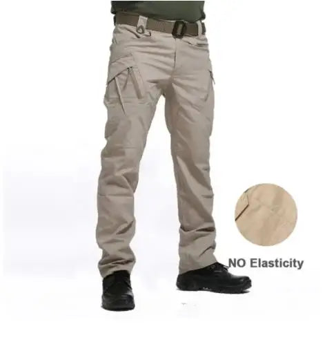 Pantalones de trabajo resistentes al desgaste para hombre, multibolsillos, cargo rectos, pantalones tácticos para correr al aire libre, pantalones casuales de primavera y otoño