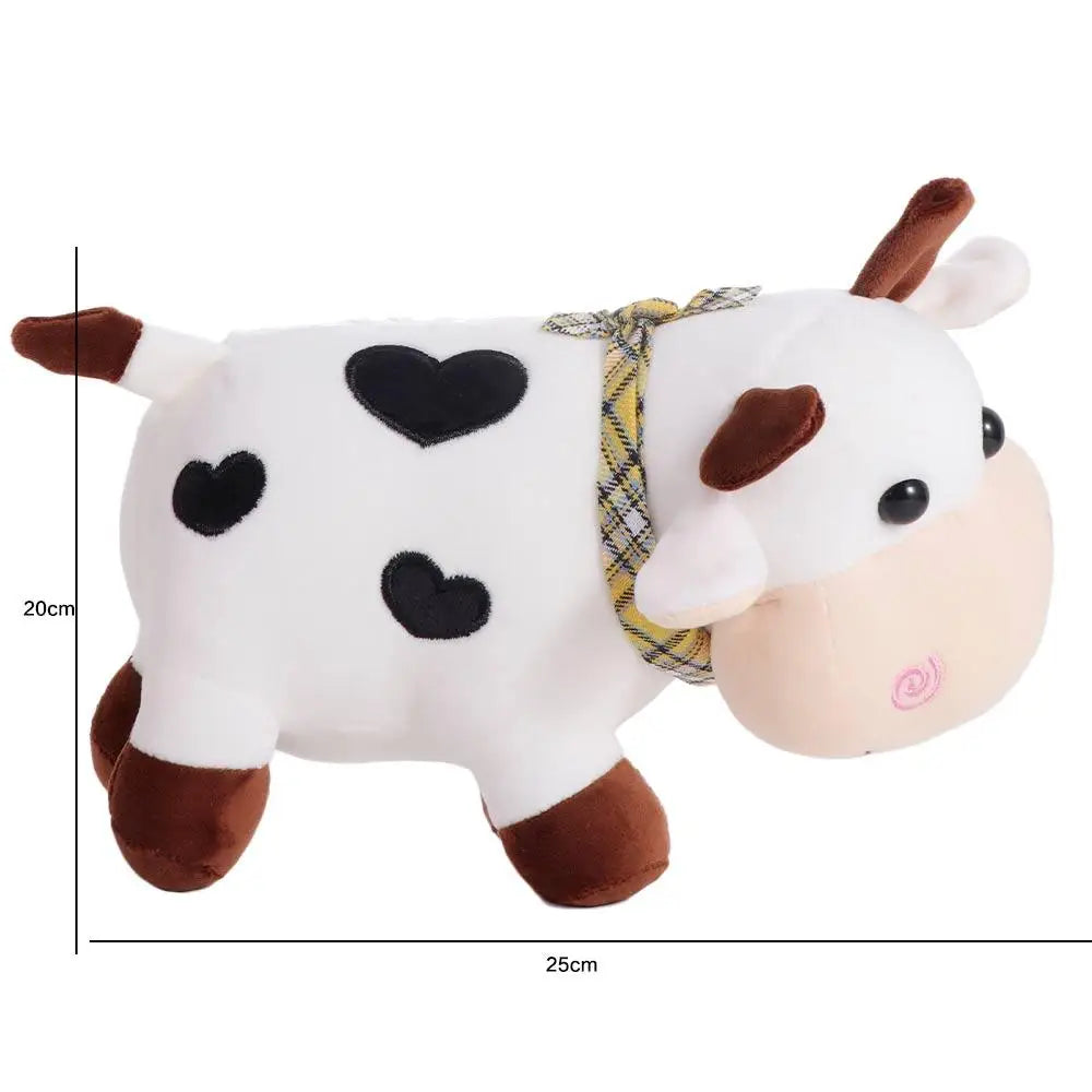 Juguete de decoración para el hogar, animales de peluche suaves, juguete de peluche para niñas, muñeco de peluche de animal, juguete de peluche de vaca, juguete de peluche de ganado, muñeco de peluche de toro