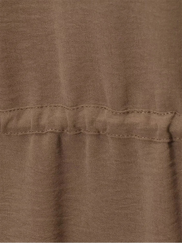 Conjuntos de pantalón para mujer de verano, camisa y blusa, tops, pantalón, conjunto de dos piezas para mujer, camisa de manga corta marrón, traje de pantalón para mujer