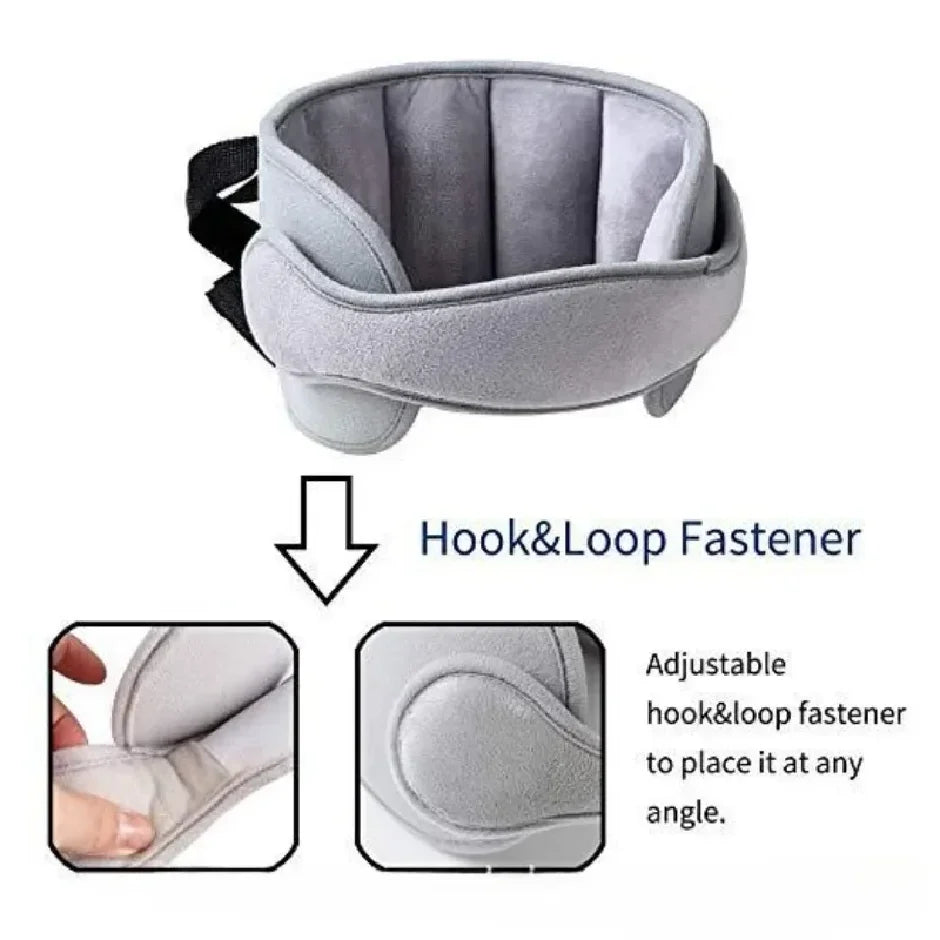 Soporte para la cabeza de asiento de coche para bebé, cinturón de sujeción para niños, posicionador de sueño ajustable para niños y niñas, almohadas de seguridad para bebé, reposacabezas para viajes