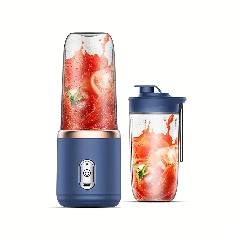 6-bladers 400 ml bærbar blender elektrisk juicer kopp for reise bærbar juicer mikser usb fersk fruktjuice blender smoothie