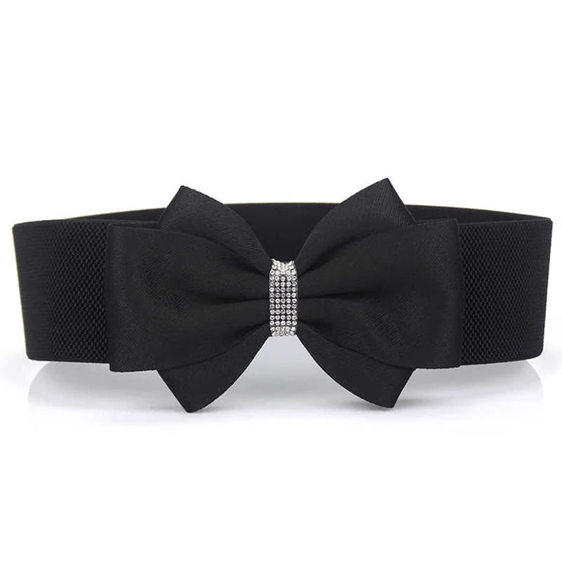 Rhinestone Bow Belt