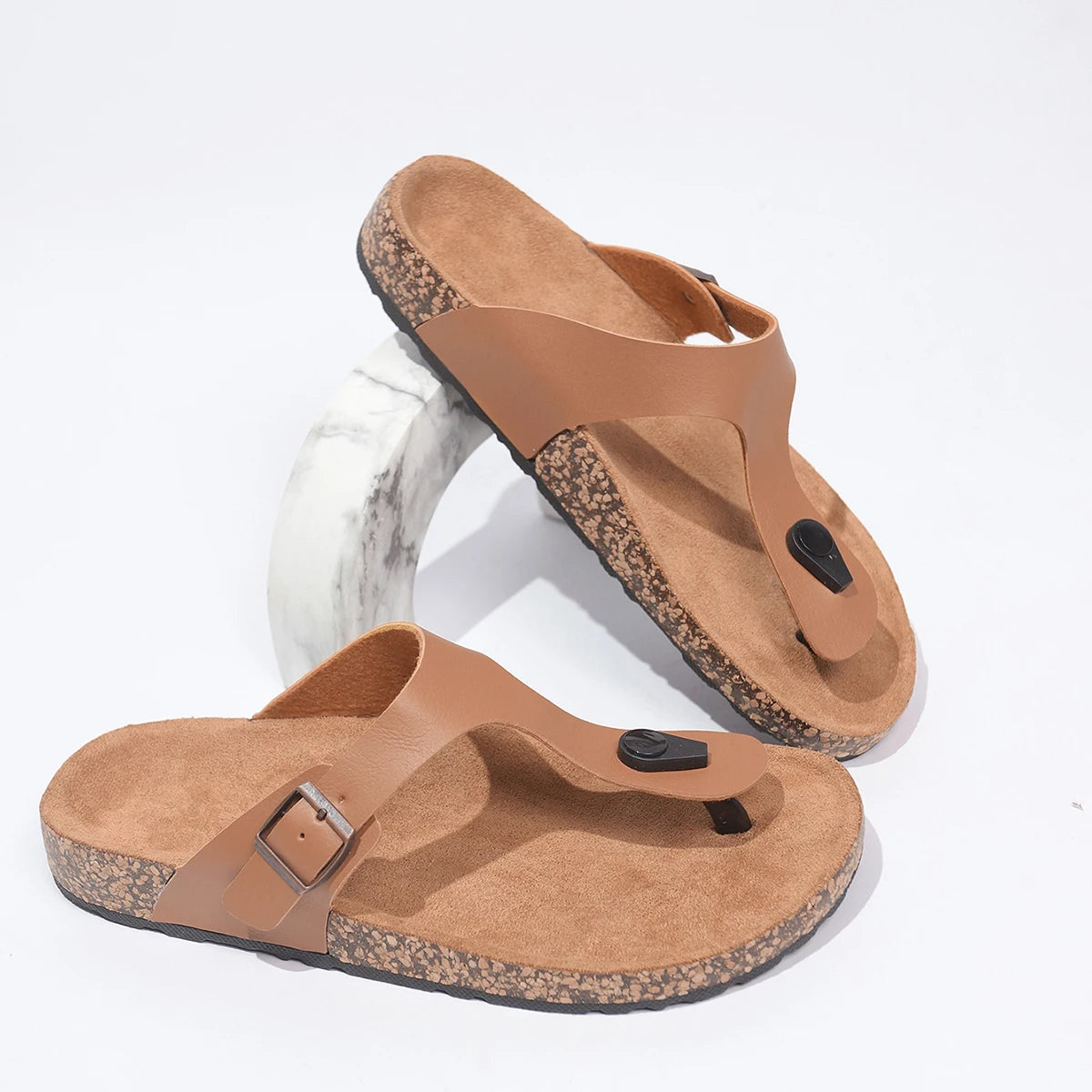 Slippers for Men New Summer Casual Outer Wear Non-Slip Anti-Odor Thick-Soled Sandals Shoes Flip-Flops