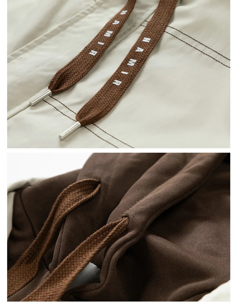 Chaqueta fina para hombre con capucha, juvenil, otoño e invierno, nuevo estilo popular, combinación de colores, uniforme de béisbol de alta gama, con capucha, casual