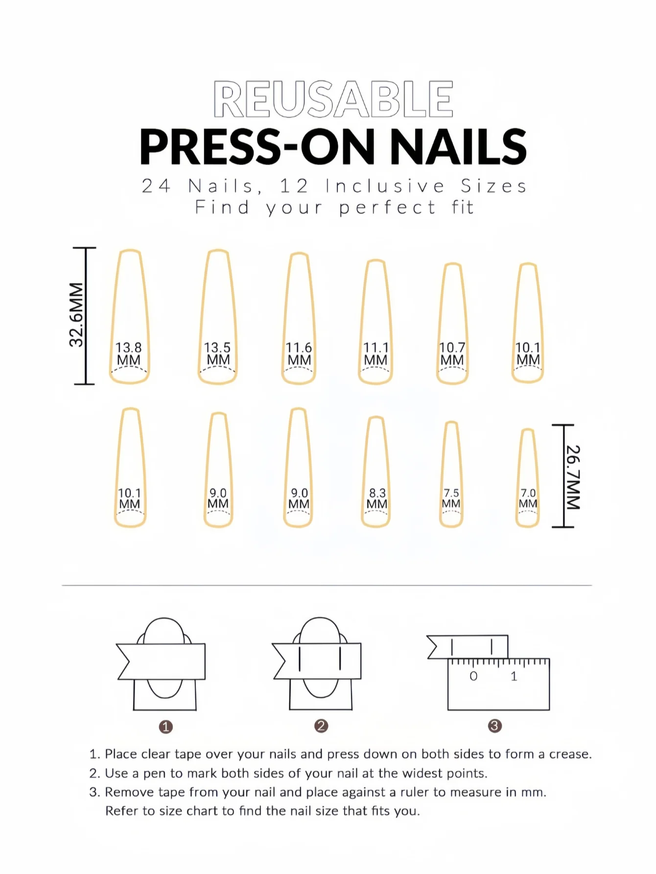 Gradient Flower Ballet Nail Stickers