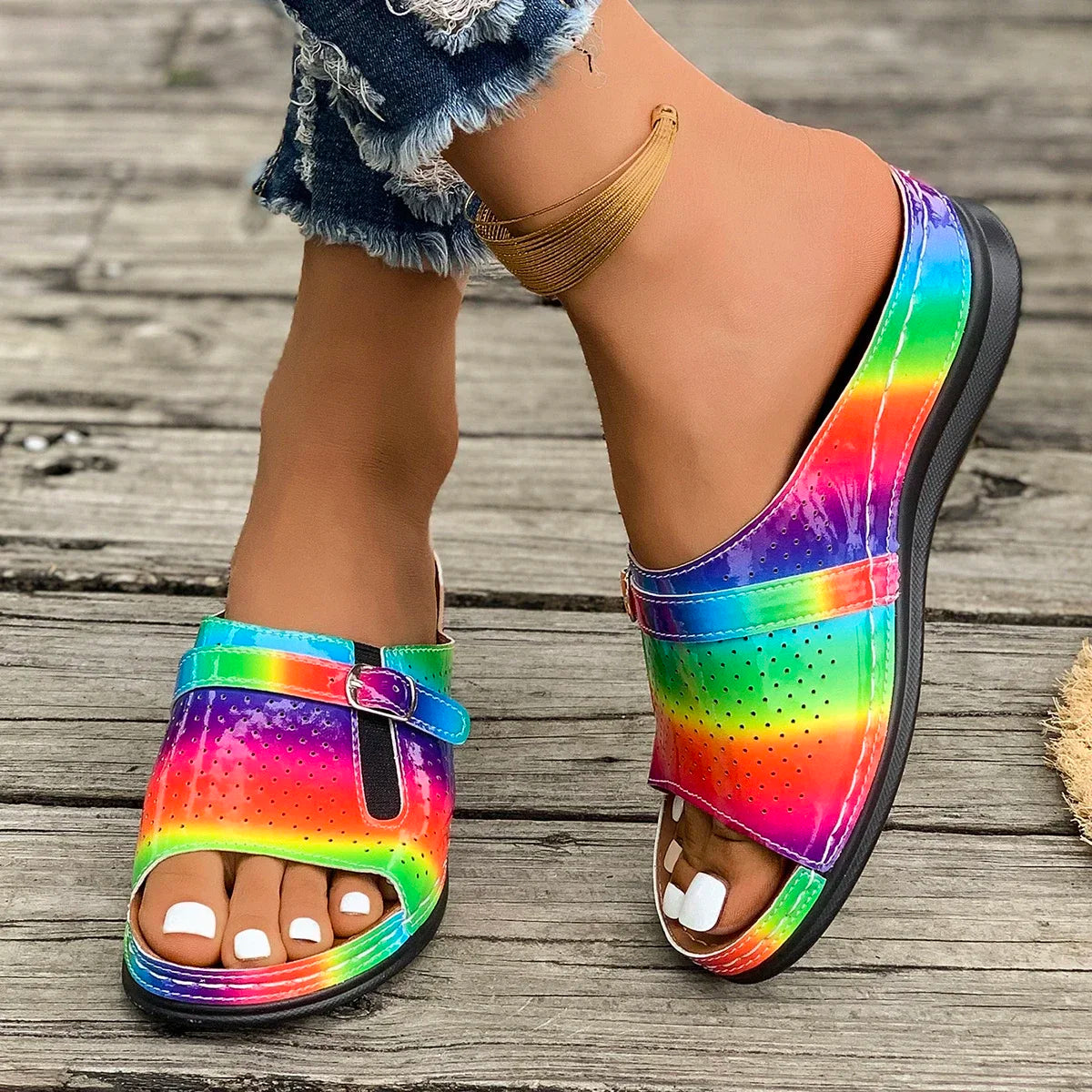 Sandales compensées à plateforme pour femmes – Chics, confortables et parfaites pour l'été