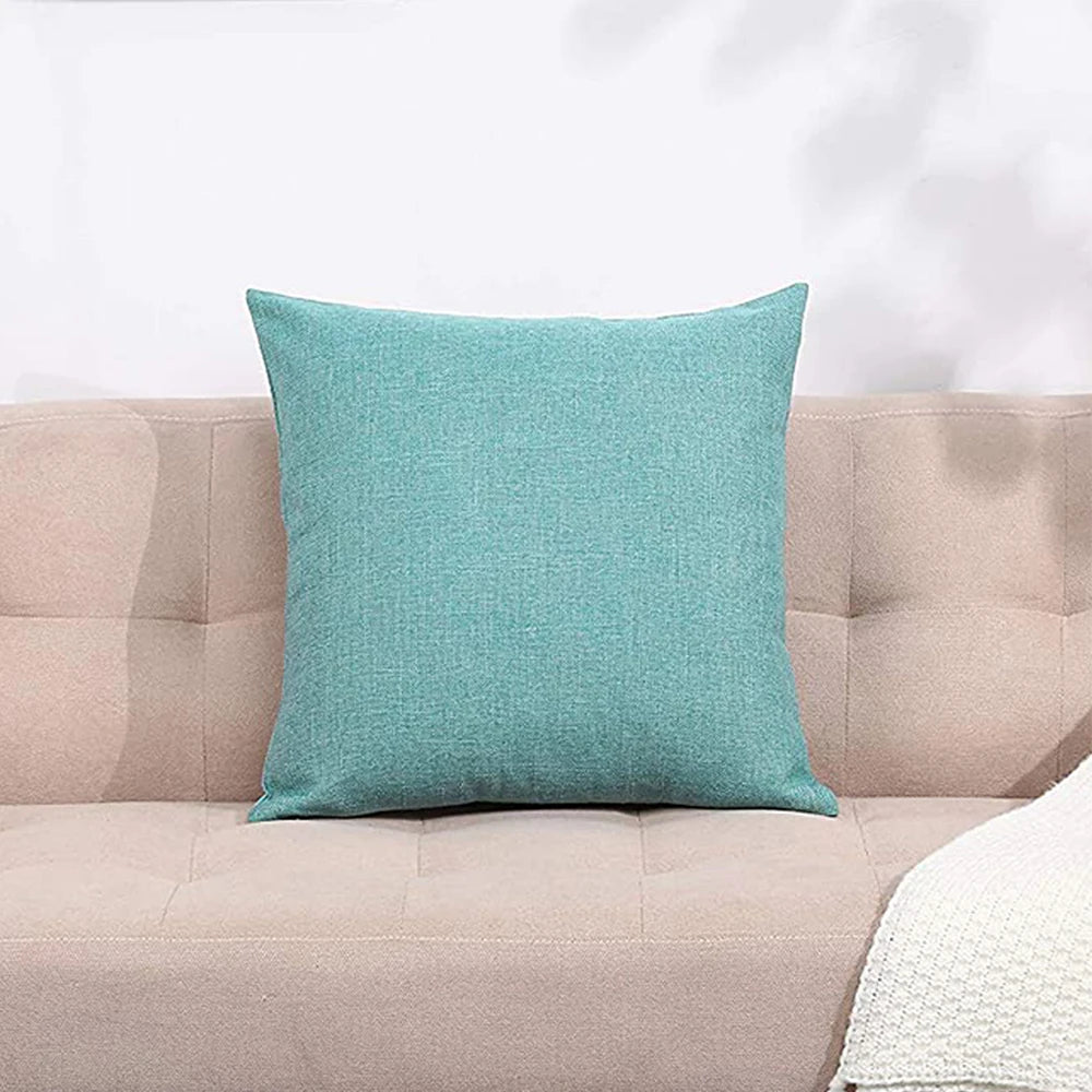 Funda de cojín Funda de almohada Funda de lino para sofá Salón Exterior 45*45cm Decoración del hogar