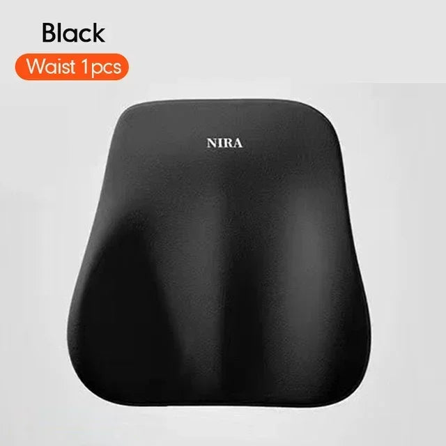 Almohada cervical de algodón con memoria de alta calidad para coche, almohadilla de soporte lumbar, reposacabezas, almohada lumbar, cojín de respaldo de asiento de coche, cojín lumbar para conductor