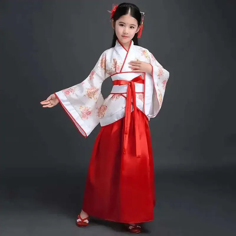 Disfraz de Hanfu Yukata para Niñas