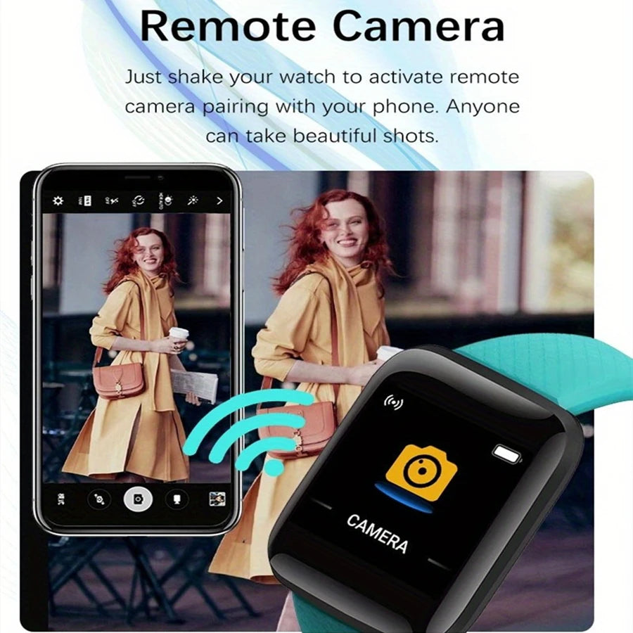 Smartwatch para hombre y mujer, reloj de pulsera inteligente, monitor de fitness, pulsera de regalo de cumpleaños, reloj electrónico para Android iOS