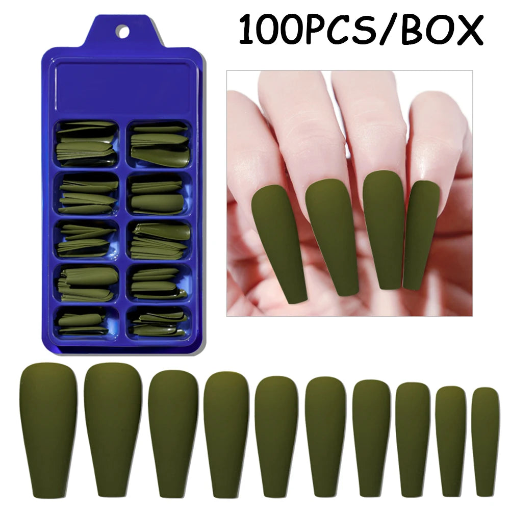150/100/24Pcs Pink Matte French Press On Nail Tips Soft Full Cover Fake Nails Oval Almond False Nails Natural Extension Manicure