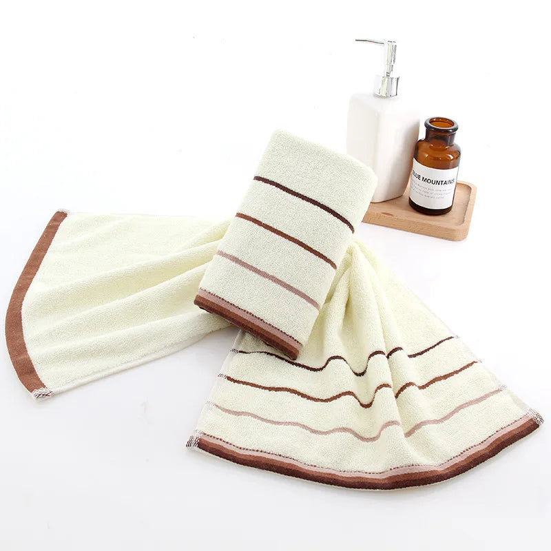 Serviette de bain absorbante pour adulte, couleur unie, douce, pour le visage et les mains, pour la salle de bain, 35 x 75 cm