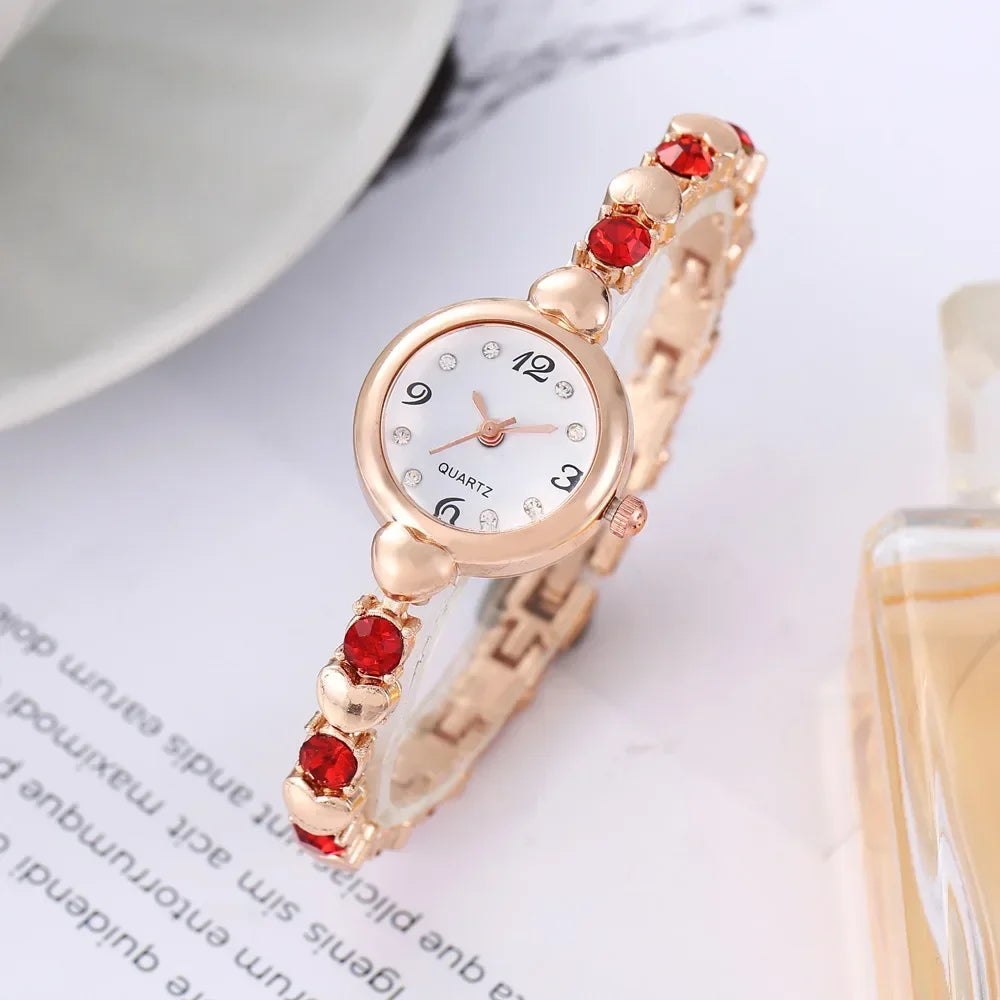 Reloj de pulsera de mujer Hot Sale, correa de acero inoxidable, moda, sencillo, reloj de cuarzo para estudiante, reloj de pulsera de lujo, Dropshipping