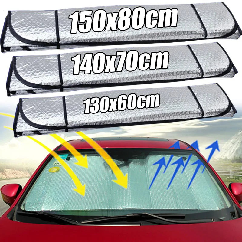 Car Sun Shades Cover Anti-UV Protection Car Window Sunshades Foldable Outdoor Windshield Sunshade Auto Exterior Accessories